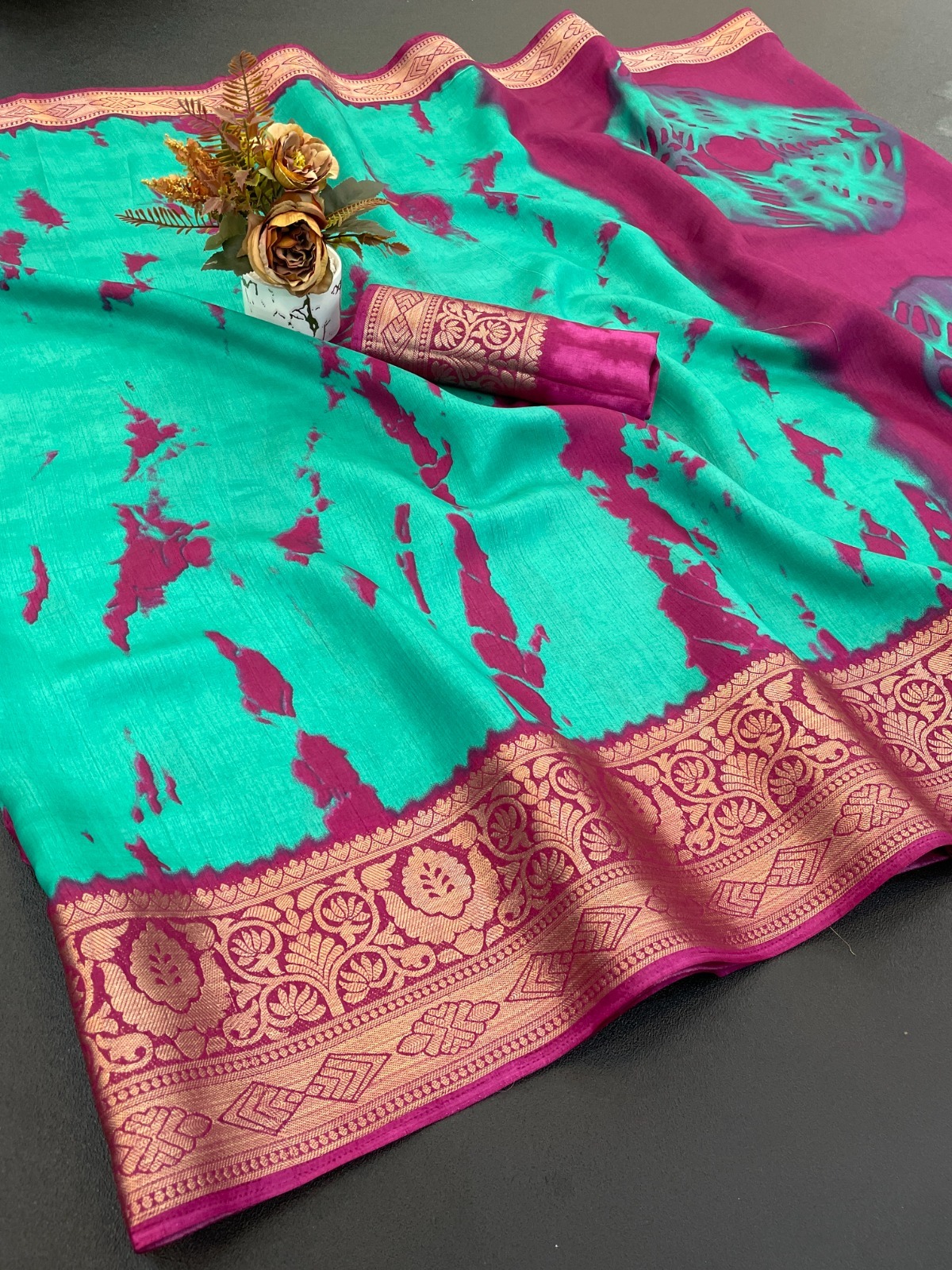 Designer Freehand Saree 15